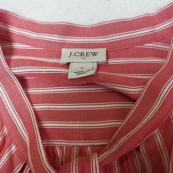 J.CREW Striped‎ Tie neck Button down shirt - Picture 4 of 8